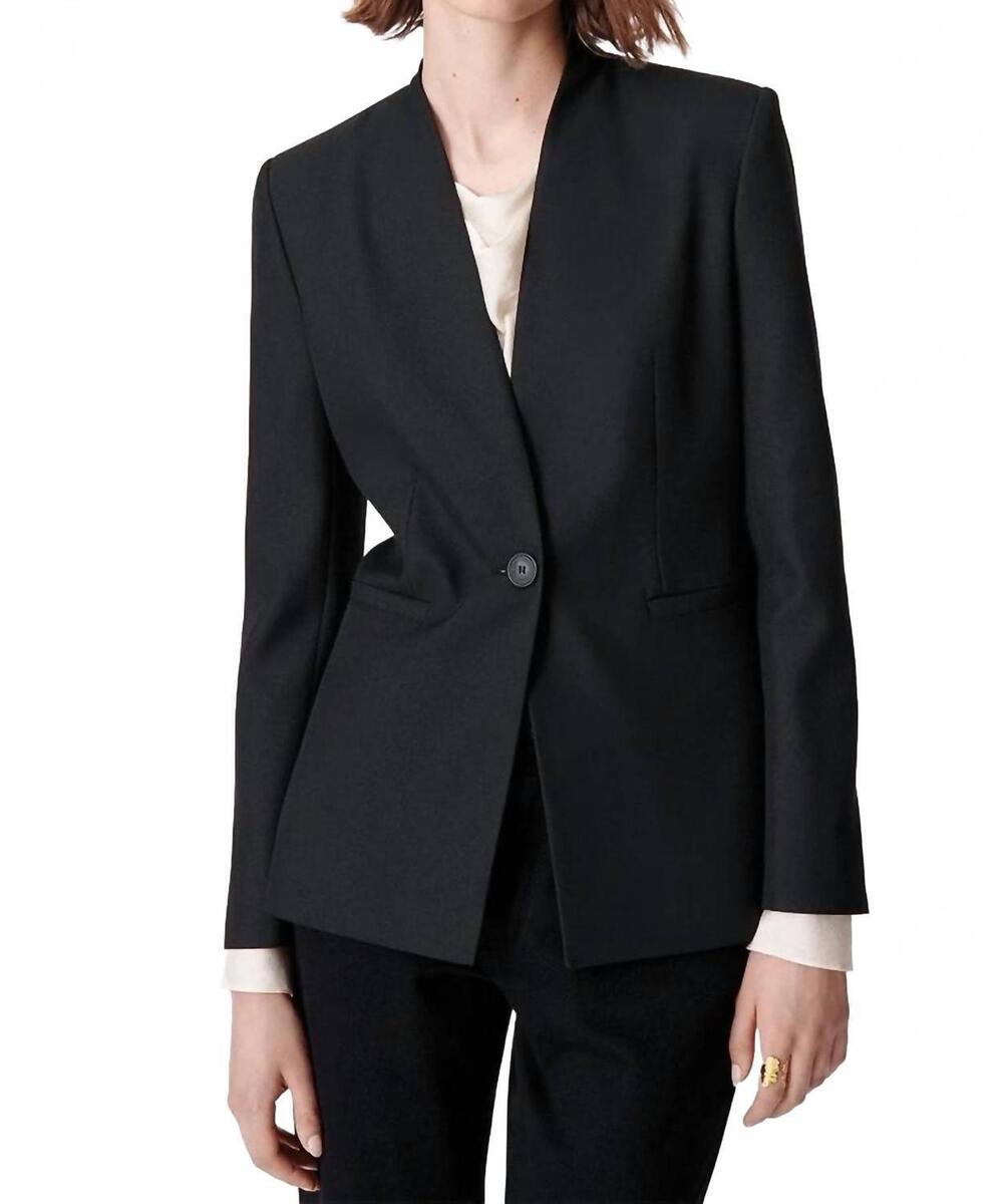 NEW VANESSABRUNO diona short suit jacket in black